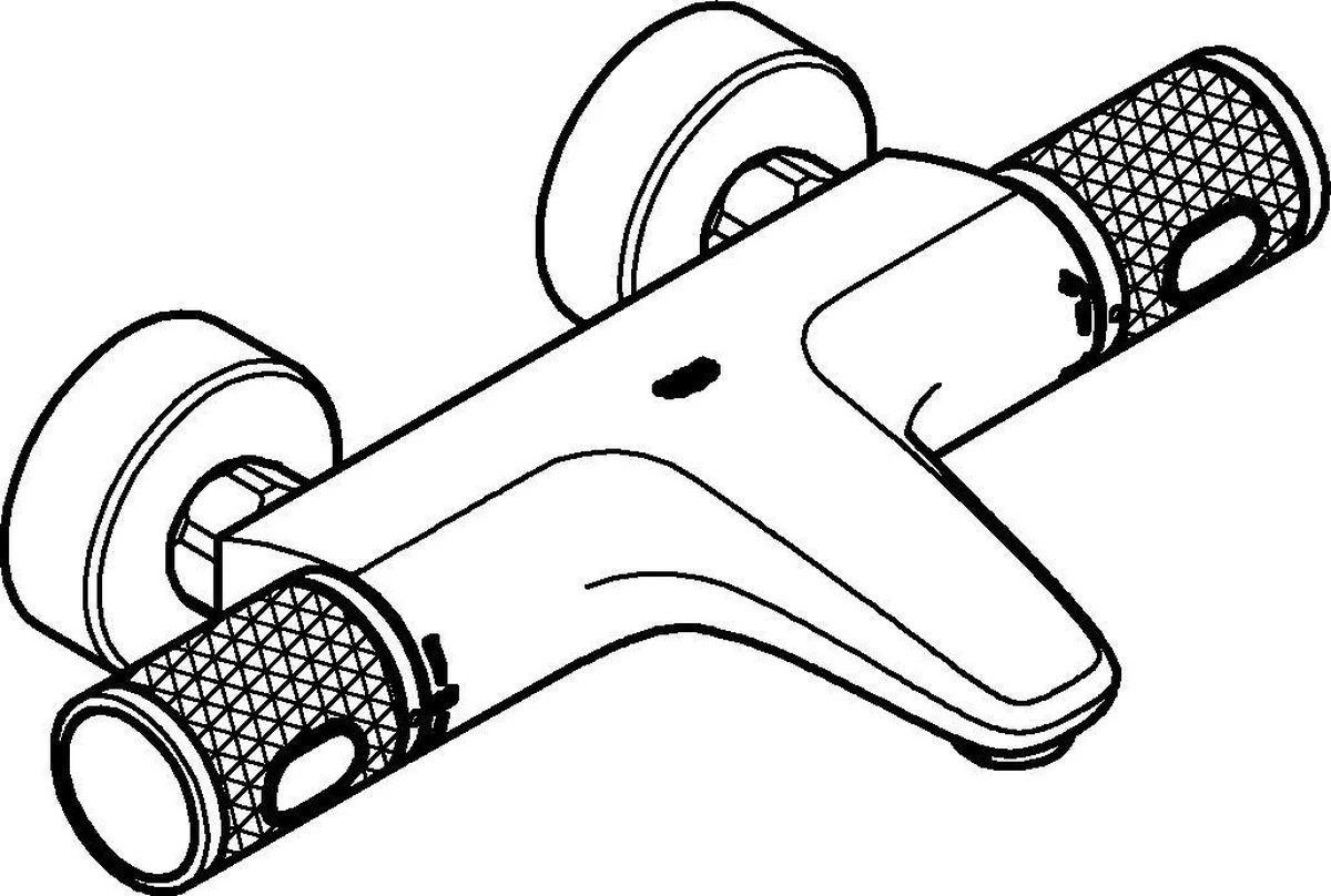 GROHE Grohtherm 1000 Performance Thermostatische Badkraan - 15cm - Met Koppelingen - Chroom - 34779000 - Afbeelding 11