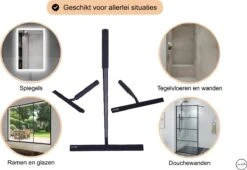 Van CODI® - 2 In 1 - Douchewisser - Vloertrekker - Multifunctioneel - Vloerwisser - Vloertrekker Met Steel - Verlengbaar - Met Ophangsysteem