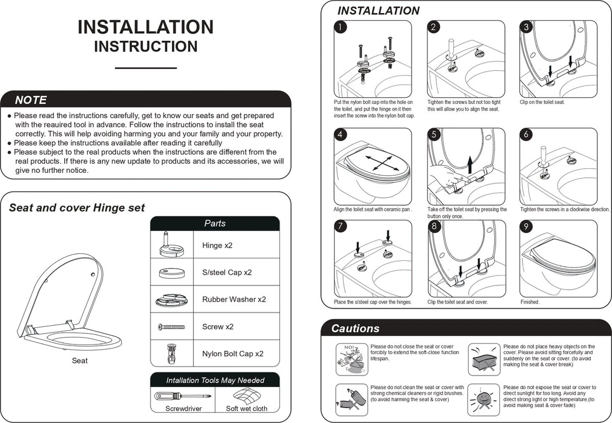 Blazelife Wc Bril - Wc Bril Softclose Van Duurzaam Ureumformaldehyde - Lonely Day - Toiletdeksel Universeel - Afneembaar - Antibacterieel - D-vorm - Afbeelding 5