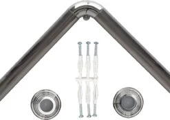 Saninorm Douchegordijnstang - 90x90 Cm - Aluminium