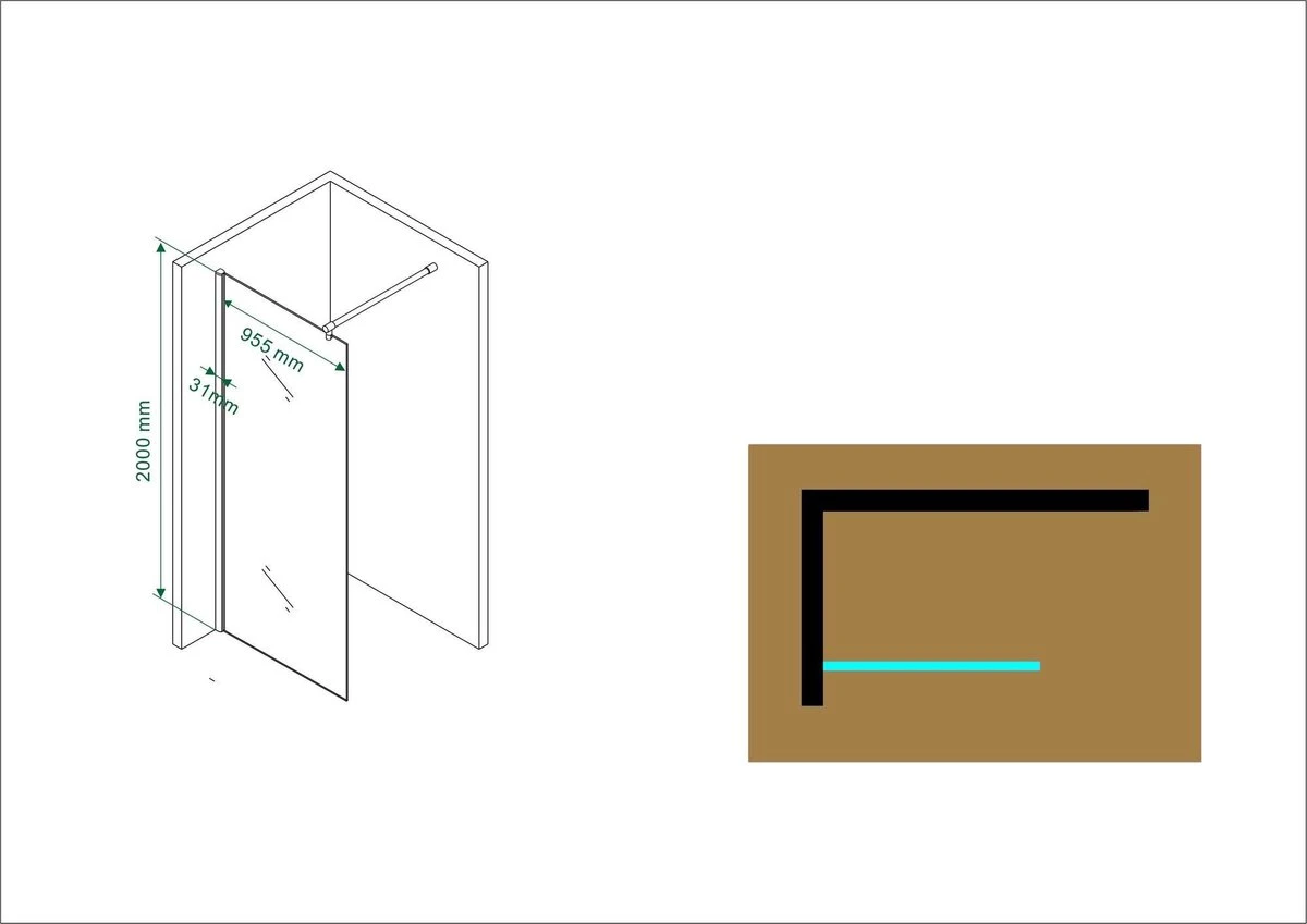 Wiesbaden Eco Inloopdouche + Muurprofiel - 8 Mm Nano - 100 X 200 Cm - Afbeelding 5