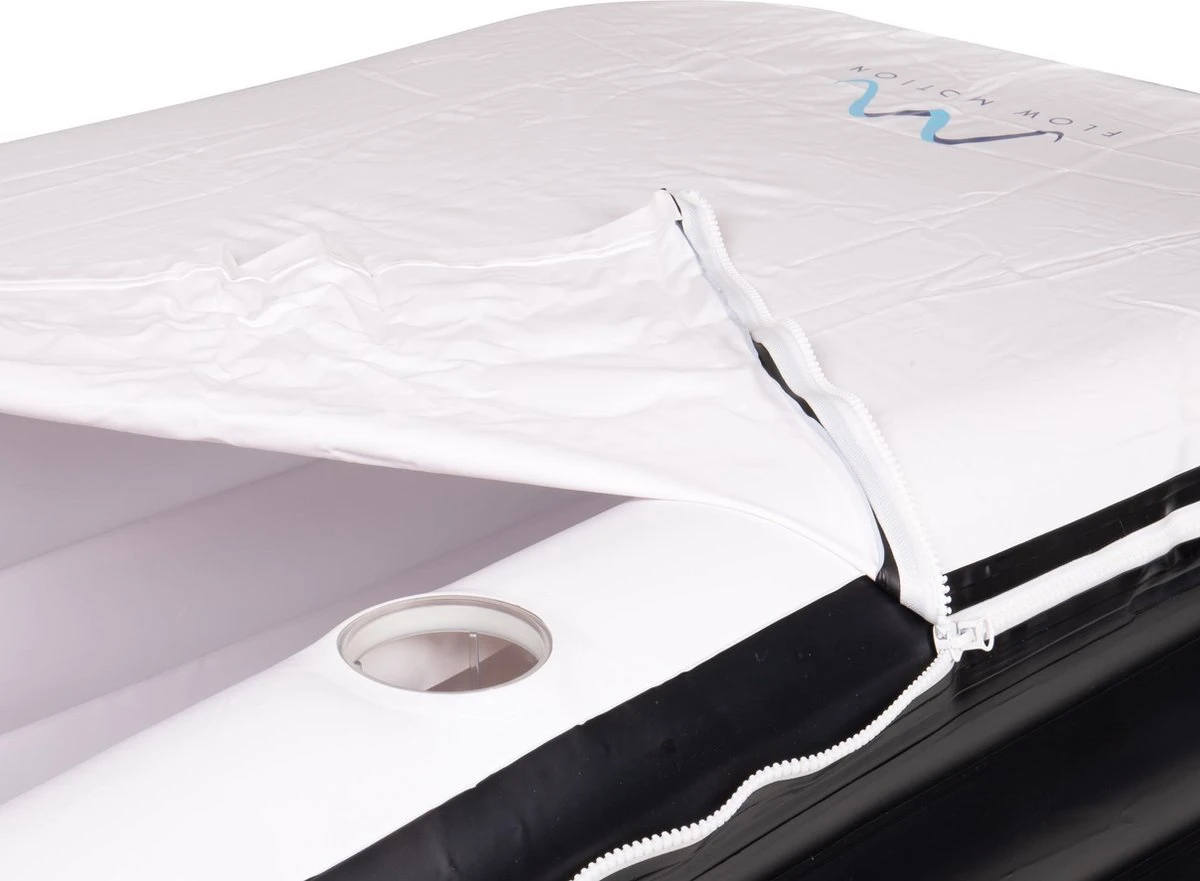 FlowMotion Opblaasbaar Ligbad Met Afdekhoes - Inclusief Pomp En Opbergtas - Ligbad - Zitbad - Zwembad - Opblaasbare Badkuip - Opblaas Bad - Bathtub - Jacuzzi - Opvouwbaar Bad - Badkuip - Afbeelding 10