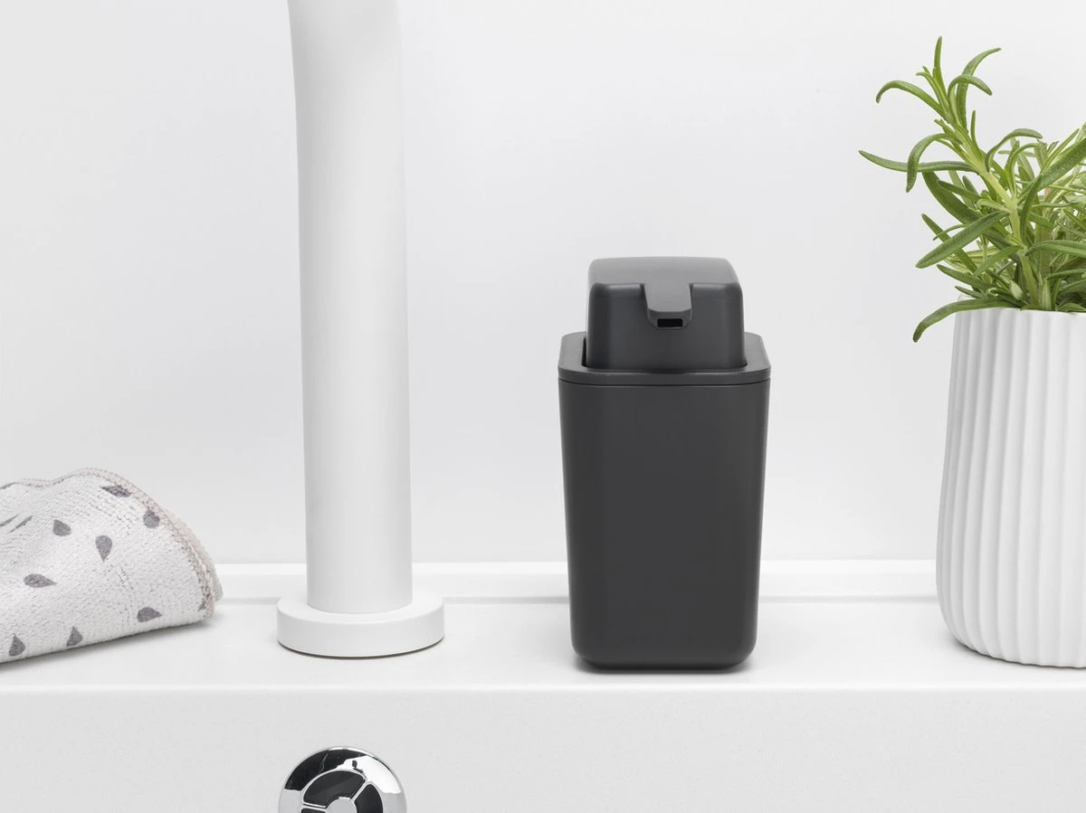 Brabantia Sink Side Zeepdispenser - 250 Ml - Dark Grey - Afbeelding 2