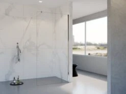 AKTIE Inloopdouche 90x200cm Veiligheidsglas Anti Kalk Chroom