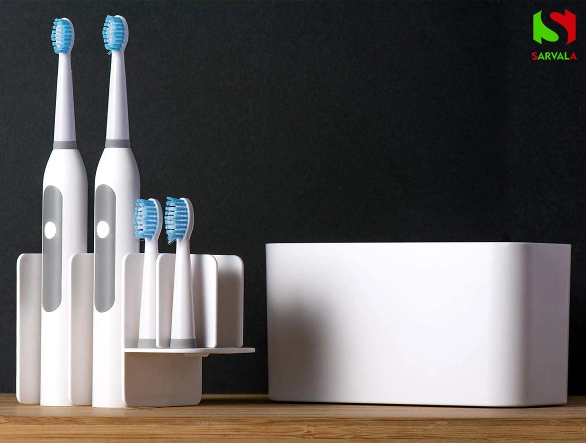 Tandenborstelhouder - Wastafelmeubel - Vrijstaand Of Wandgemonteerd - Wit - Afbeelding 4