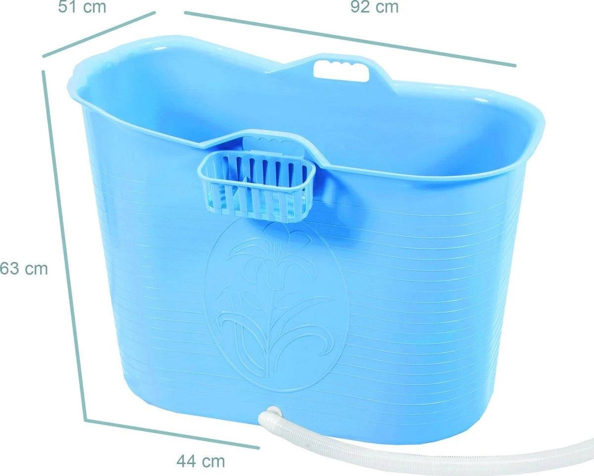 Zitbad Voor Volwassenen - Bath Bucket - Blauw - 200L - Afbeelding 7