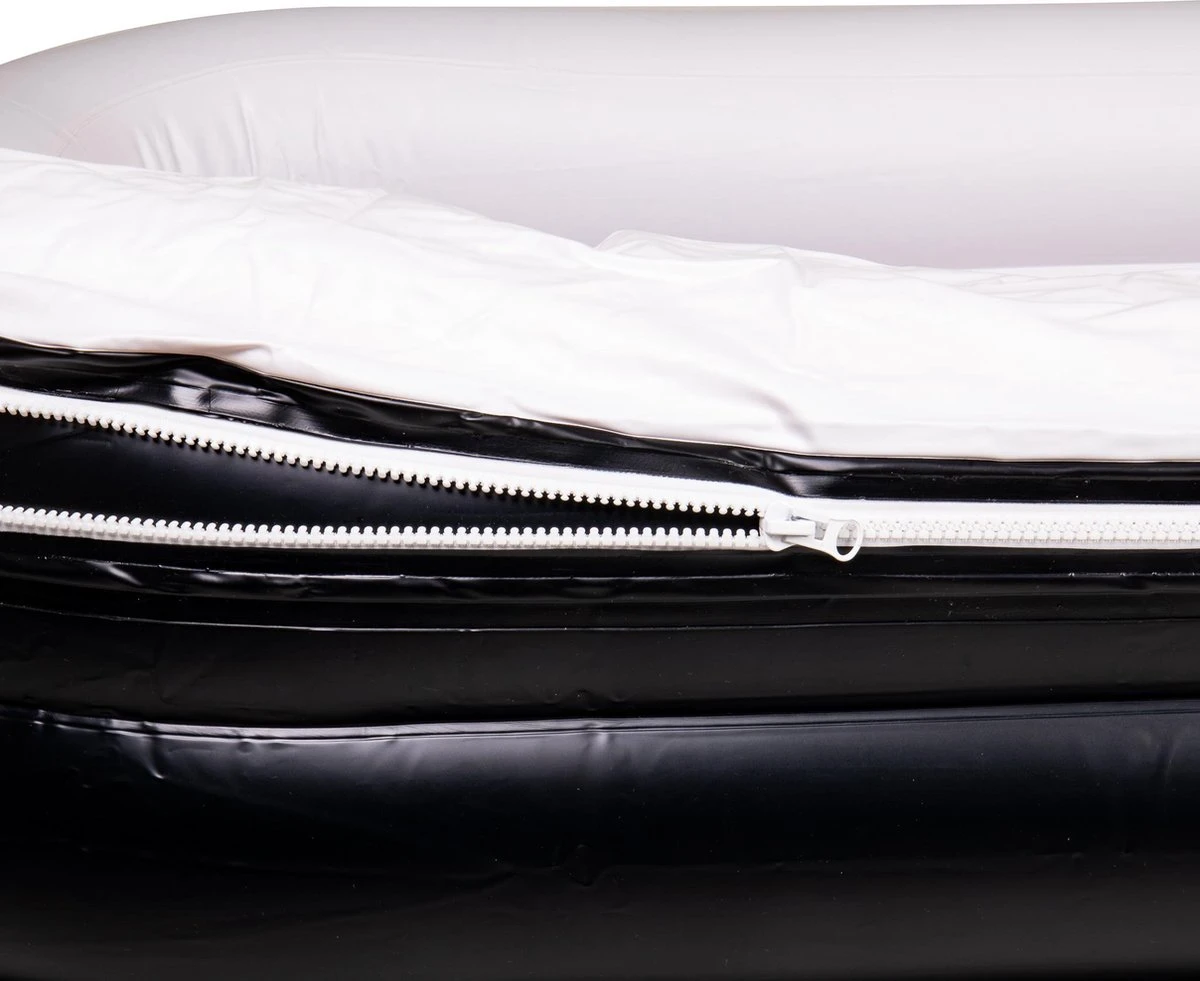 FlowMotion Opblaasbaar Ligbad Met Afdekhoes - Inclusief Pomp En Opbergtas - Ligbad - Zitbad - Zwembad - Opblaasbare Badkuip - Opblaas Bad - Bathtub - Jacuzzi - Opvouwbaar Bad - Badkuip - Afbeelding 9