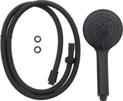 Merkloos Douchekop Met Slang - Douchekop - Doucheslang 1.5M - Douchekop Mat Zwart - 5 Standen