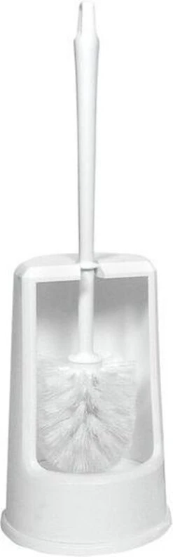 Toiletborstel / Wc-borstel Wit Met Houder 27 Cm - Toiletborstelhouders / Wc-borstelhouders Voor Toilet - Schoonmaakartikelen