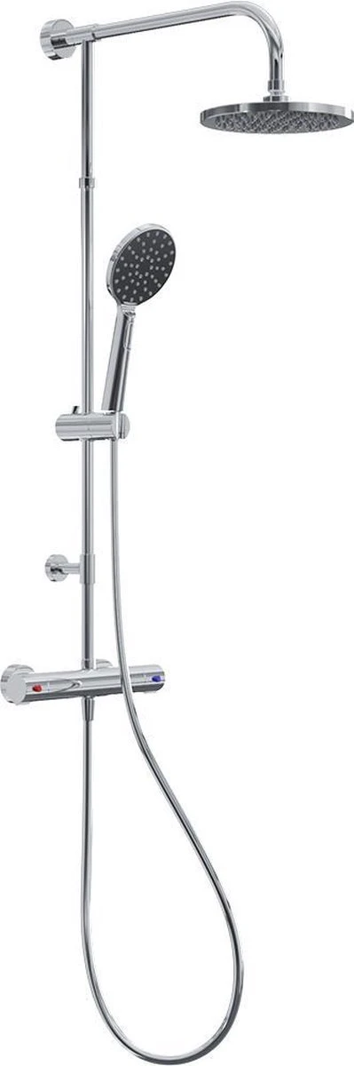 4bathroomz® Regendouche Chroom Met Thermostaatkraan - 20cm Douchekop - Afbeelding 5