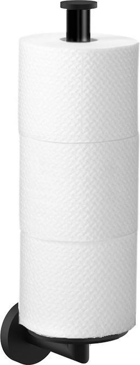 Wc Rolhouder Reserverolhouder Toiletrolhouder Voor 3 Rollen Zwart - Badkamer Accessoires - Hangend - Afbeelding 5
