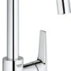 GROHE QuickFix Start Flow Wastafelkraan - Draaibare Uitloop - EcoJoy - Met Waste - Chroom - 23811000