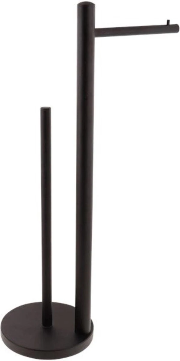 Merkloos Toiletrolhouder - Rolhouder - Geschikt Voor 4 Rollen - Rolhouder Staand - Ijzer - 53cm