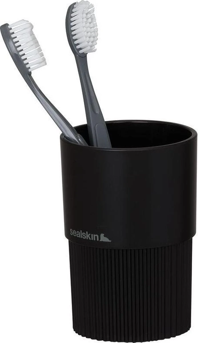 Sealskin Brave Tandenborstelbeker Vrijstaand - Zwart - Afbeelding 4