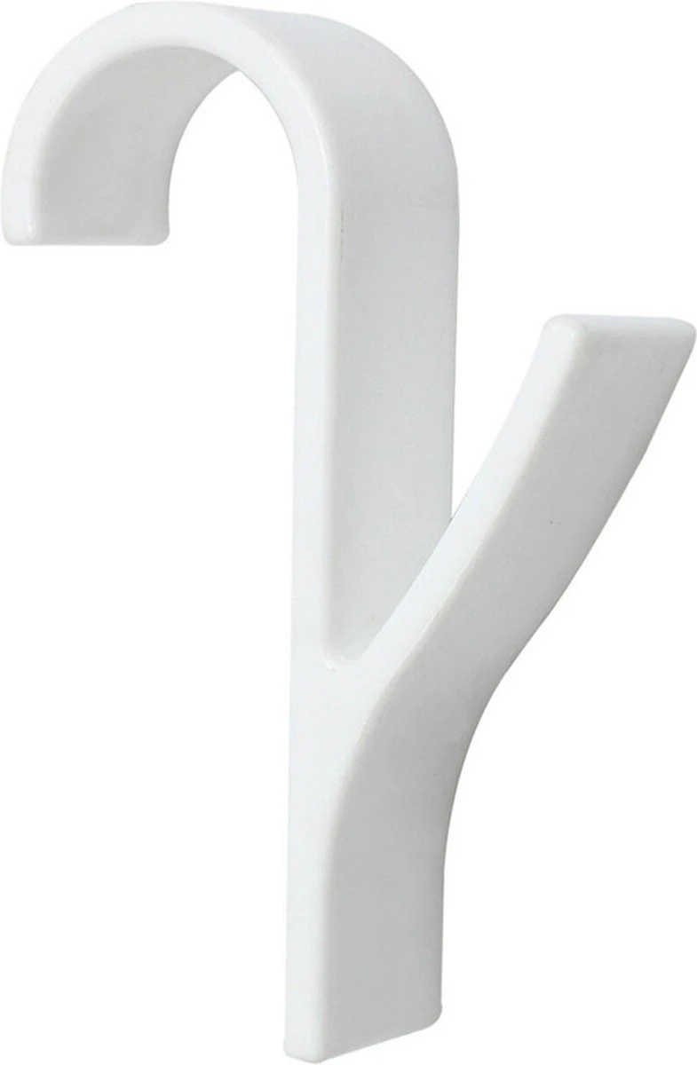 6x Handdoek Haak - Kleding Haak Voor Radiator - Radiatorhaakje - Handdoek Houder Hangend Aan Verwarming - Badkamer Haken Hangend - Ophanghaakje - Wit - Afbeelding 2