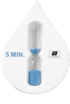 Zetamo Douchetimer - Douchewekker - Doucheklok - Douchetimer 5 Minuten - Douchetimer - Zandloper Met Zuignap