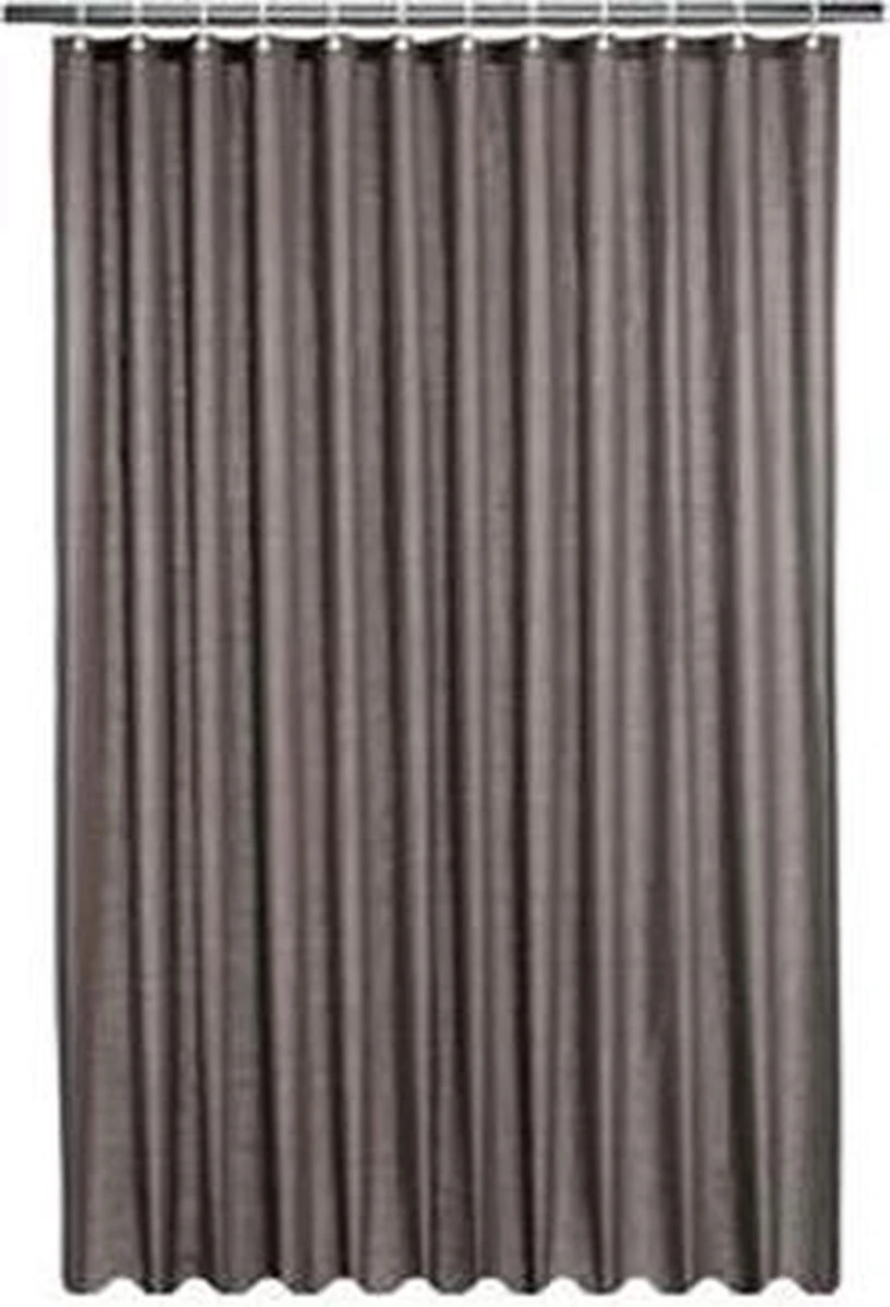 Papillon - Textiel Douchegordijn - Antraciet - 180x180 Cm