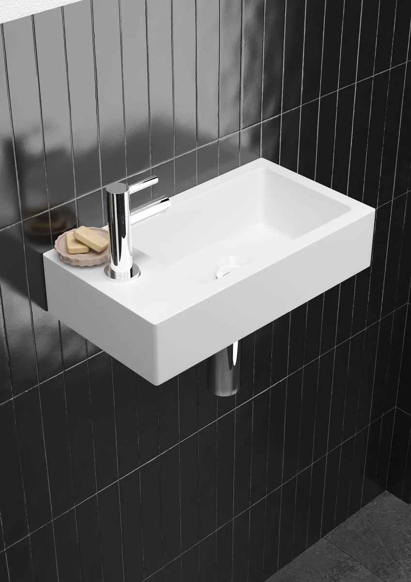 Saqu Casa - Wastafelkraan - Fonteinkraan Voor Het Toilet - Chroom - Koudwaterkraan - Afbeelding 4