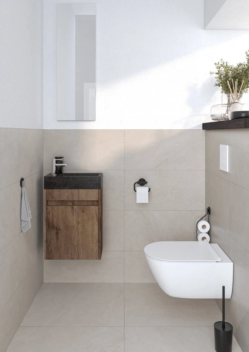 Saqu Casa - Wastafelkraan - Fonteinkraan Voor Het Toilet - Chroom - Koudwaterkraan - Afbeelding 8