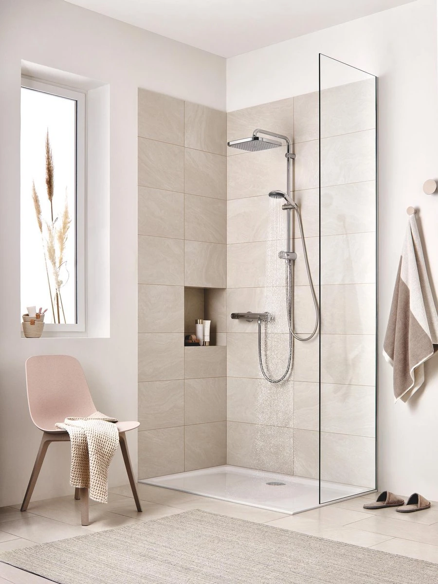 GROHE QuickFix Vitalio Start 250 Regendouche - □ 25 Cm - Vierkant - Zonder Kraan - Chroom - Afbeelding 3