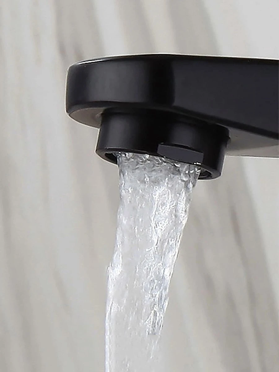 Merkloos Wastafelkraan 8500A - Badkamerkraan - Toiletkraan - Mengkraan - Mat Zwart - Afbeelding 3