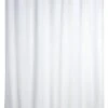 WENKO Anti-schimmel Douchegordijn Uni Wit 180x200cm Polyester Inclusief Ophangringen