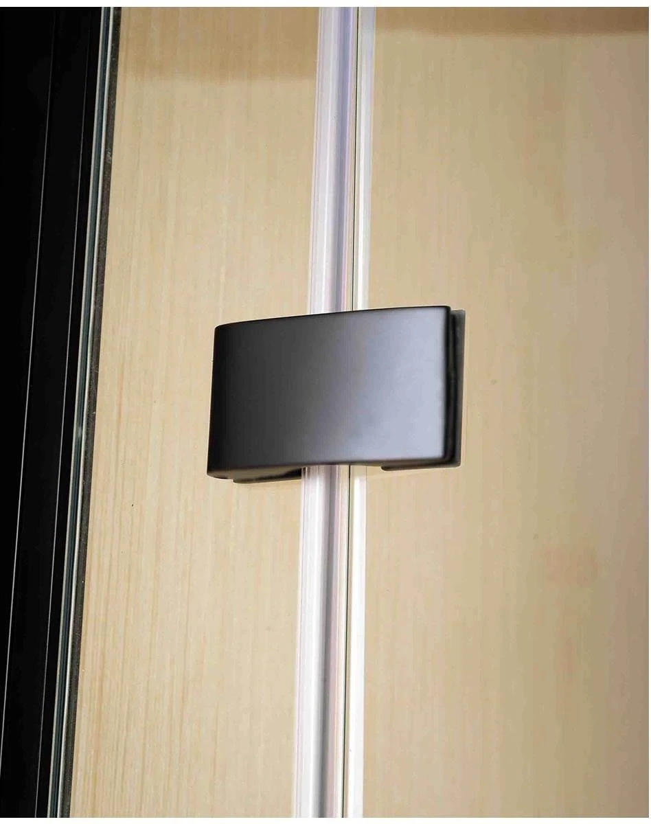 Vips Douchecabine 90 X 90 Met Zwart Aluminium Profiel - CE Gekeurd Veiligheidsglas Met NANO Coating - Vierkant - Afbeelding 3