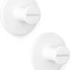 Brabantia ReNew Handdoekhaakjes - 2 Stuks - White